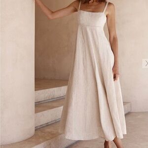 Dissh linen midi dress